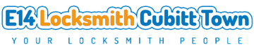 E14 Locksmith Cubitt Town logo